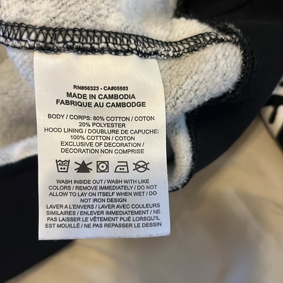 Men’s Size L Black and White Nike Hoodie with all over “Nike ✅” Print - Picture 5 of 6